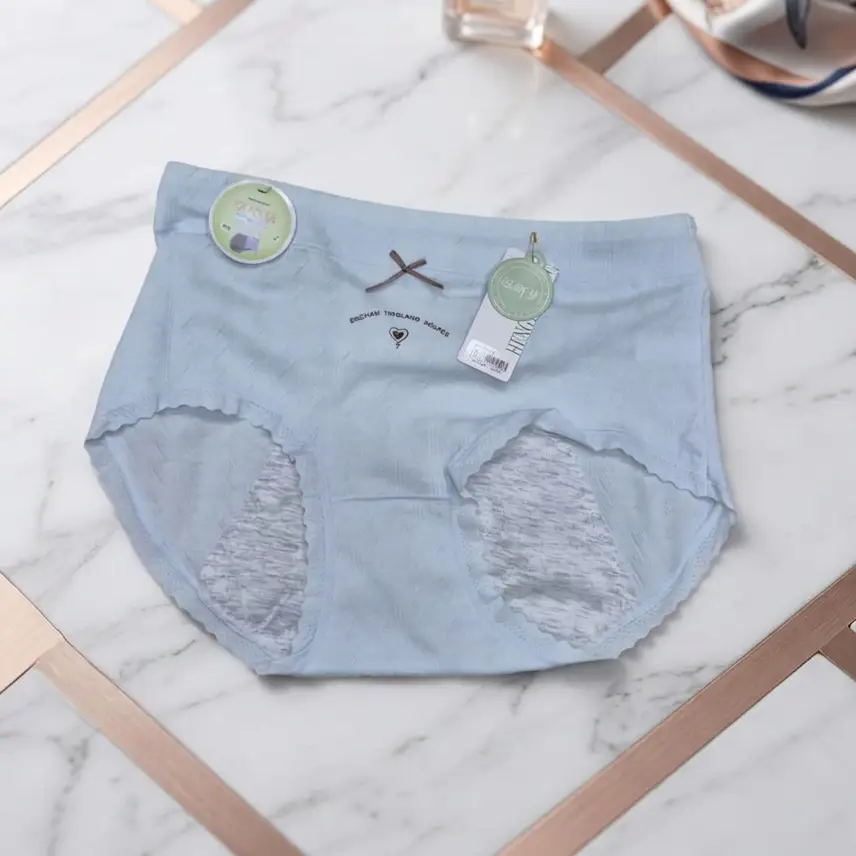 Mid-Waist Pure Cotton Leakproof Period Panty - Image 3