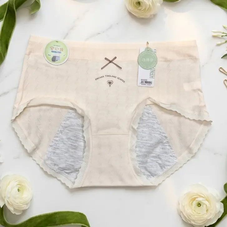 Mid-Waist Pure Cotton Leakproof Period Panty - Image 4