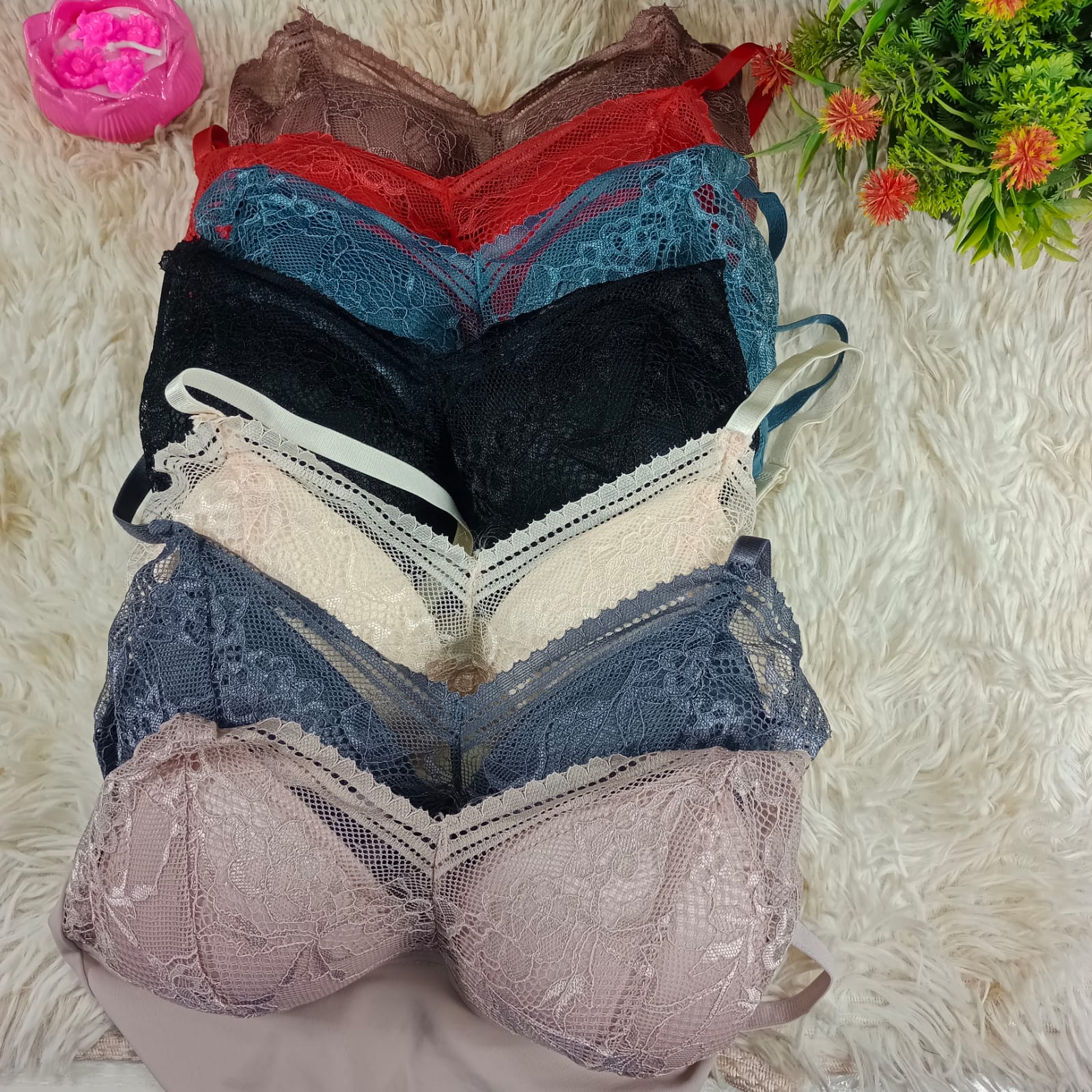 Premium Quality Floral Lace Bralette Comfort Bra Top for Women - Image 7