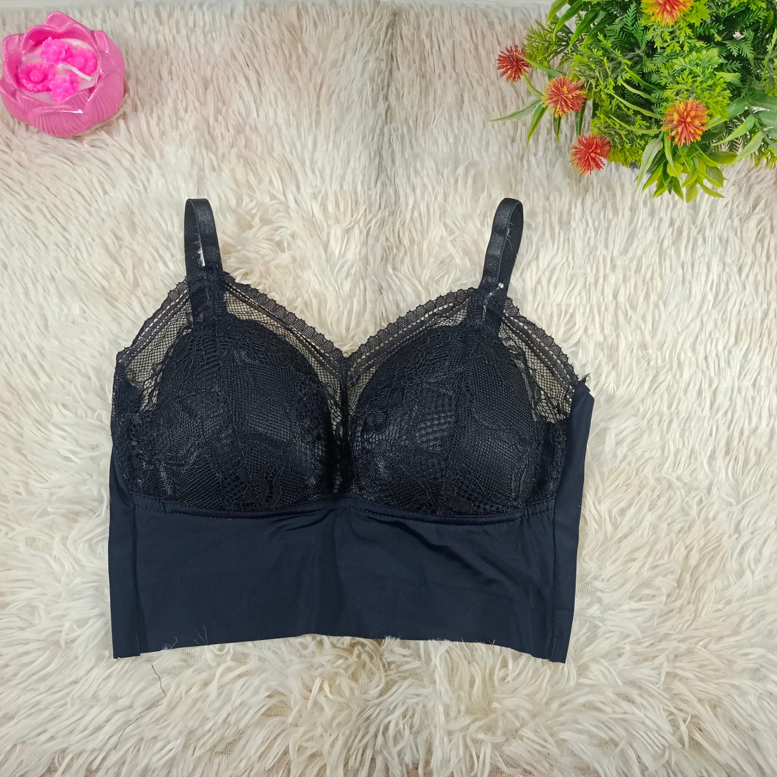 Premium Quality Floral Lace Bralette Comfort Bra Top for Women - Image 6