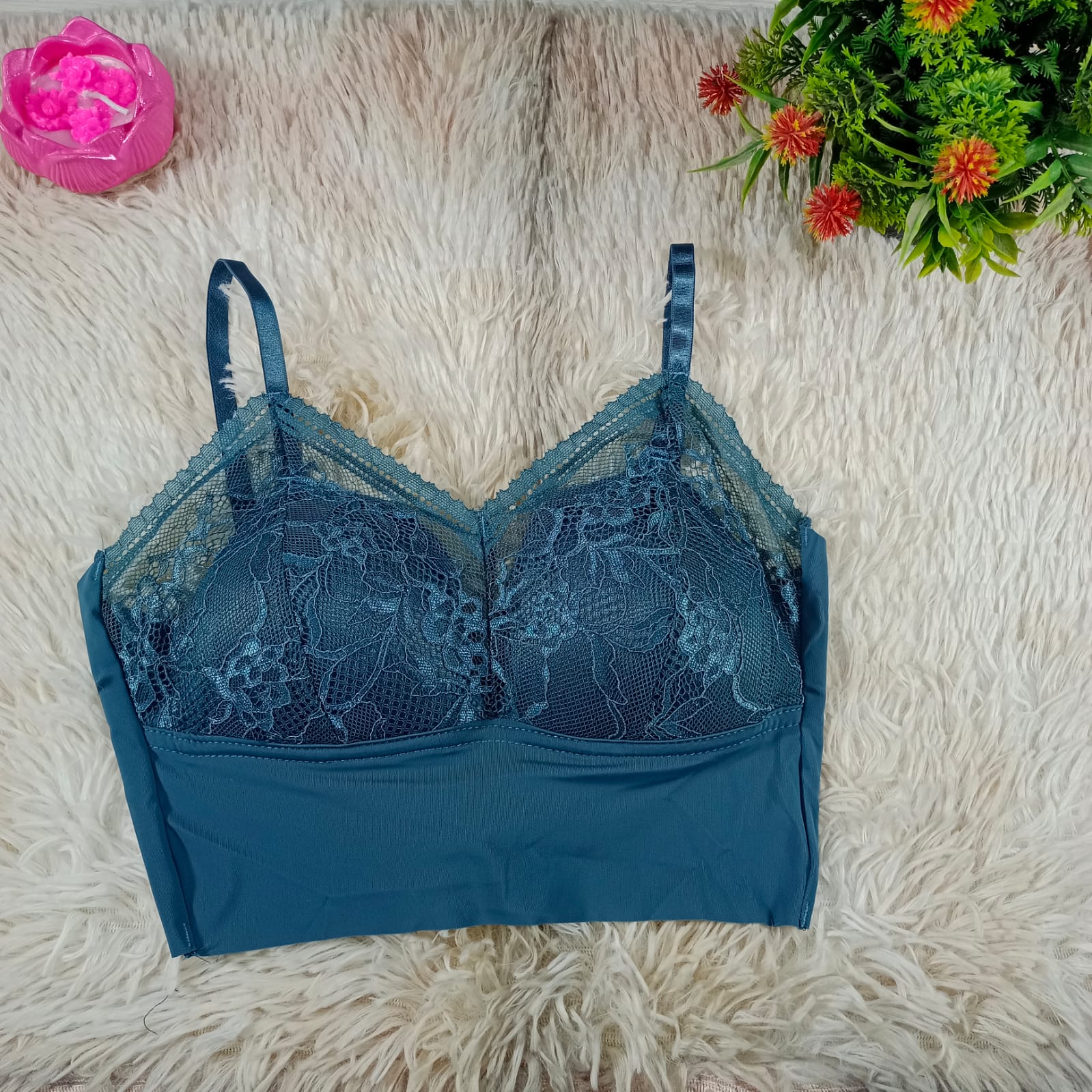 Premium Quality Floral Lace Bralette Comfort Bra Top for Women - Image 5