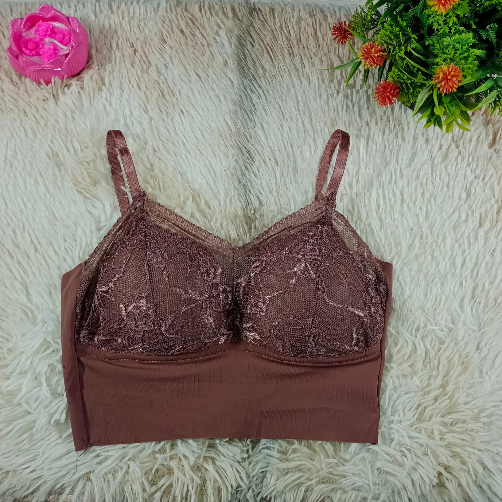 Premium Quality Floral Lace Bralette Comfort Bra Top for Women - Image 4