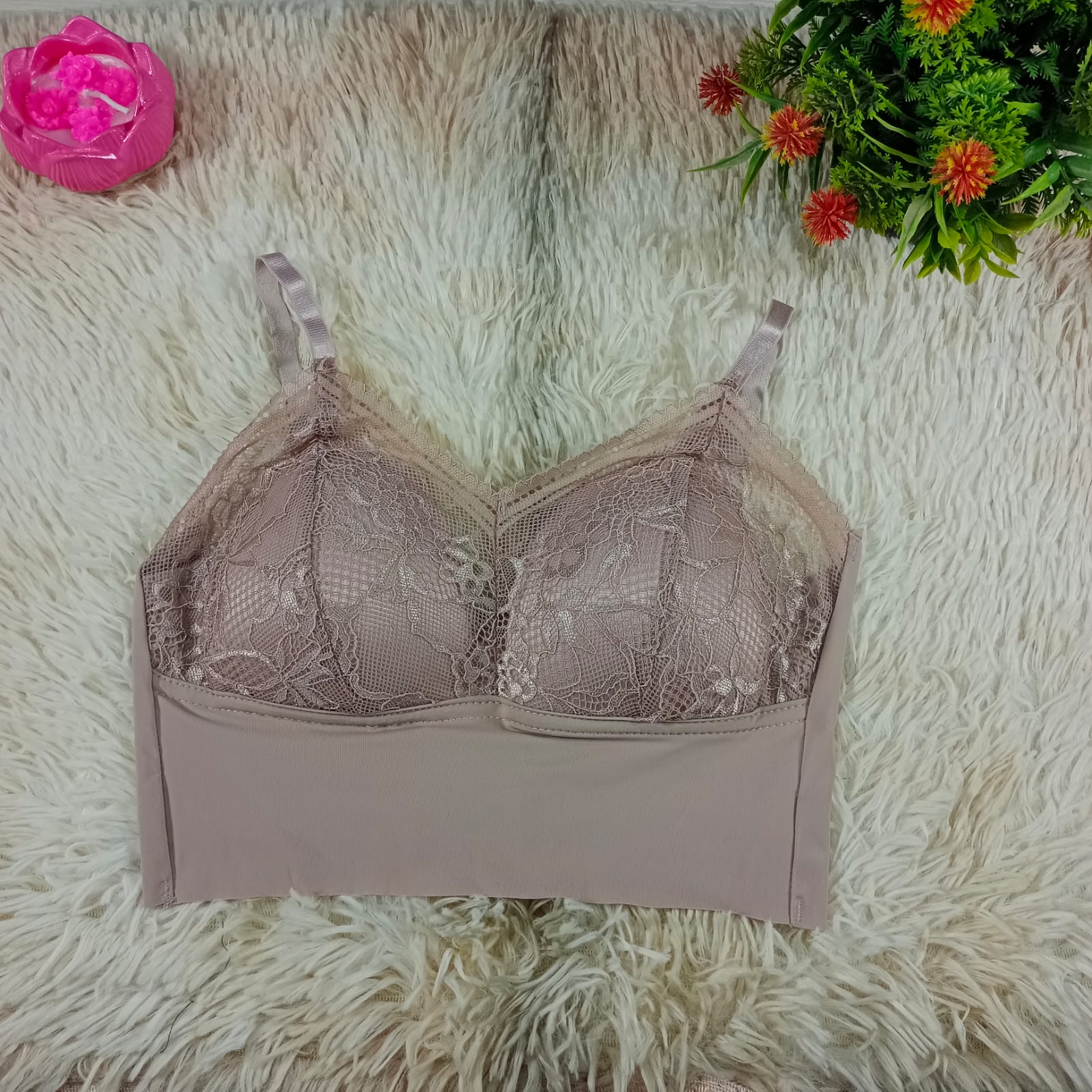 Premium Quality Floral Lace Bralette Comfort Bra Top for Women - Image 3